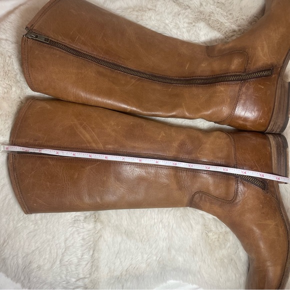 FRYE Melissa Inside Zip Boot COGNAC 7.5 - Picture 16 of 16
